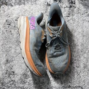 Hoka One One Clifton 9 1127896 ABIW Blue Running Shoes Sneakers Womens Size 9.5B